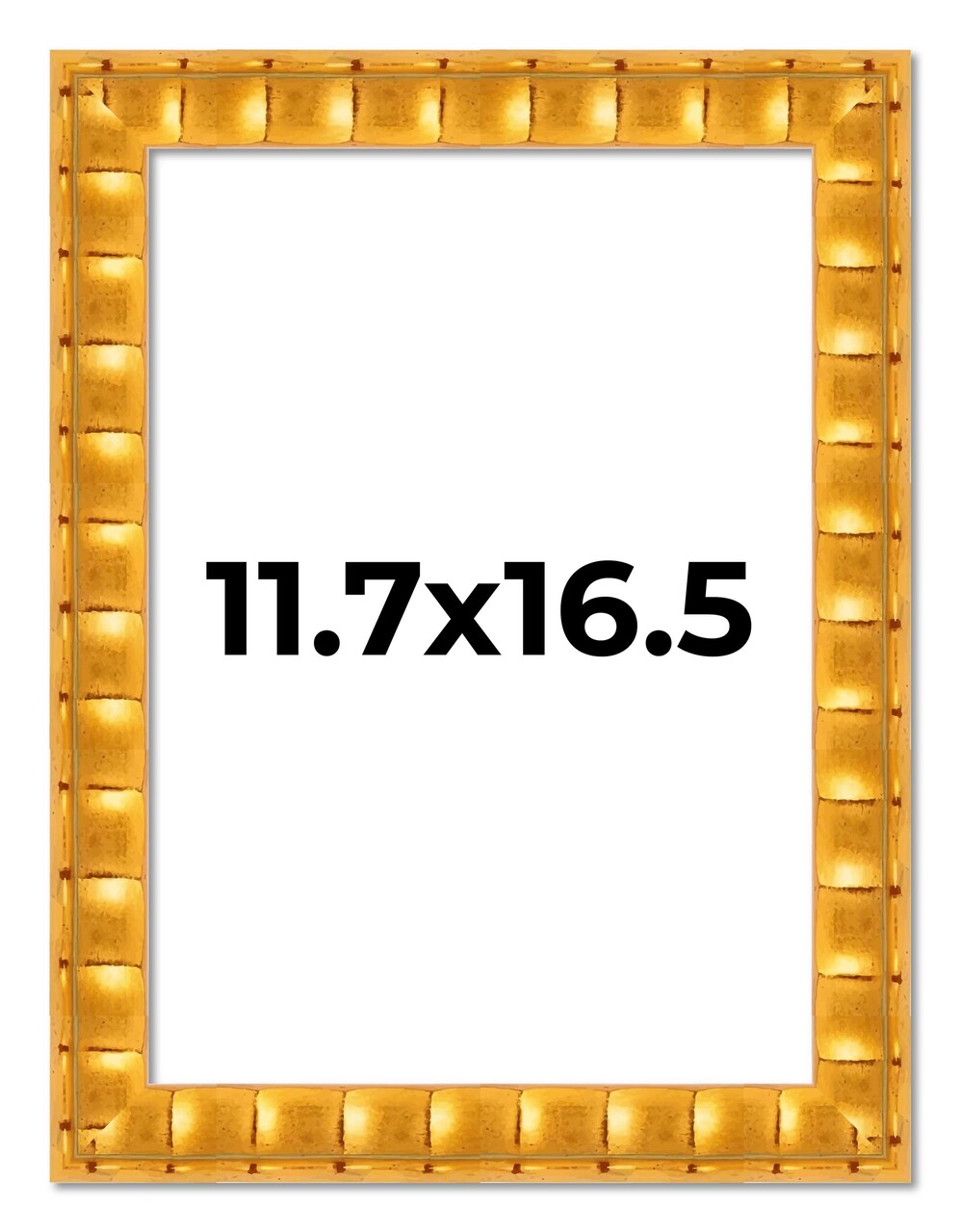 11.7x16.5 Bamboo Picture Frame with UV-Resistant Acrylic & Acid Free Backing, Available in 4 Finishes - Brown, Black, Gold, and Natural